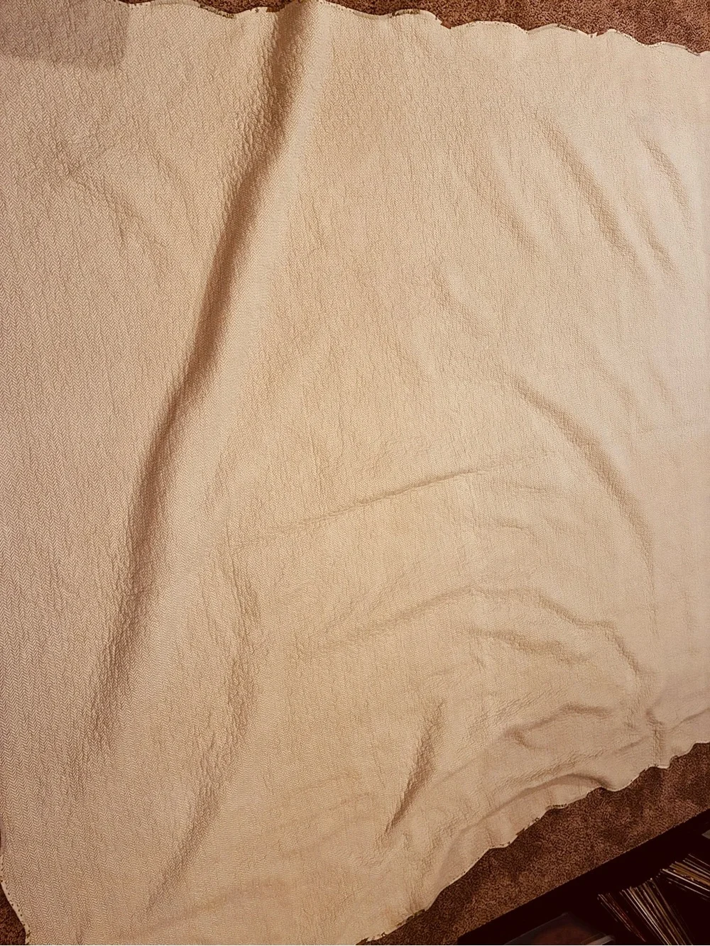 Cottagecore farm core granny core Patchwork king Quilt Brown Cream pillow shams